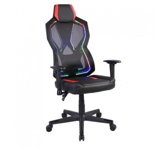 STORM ΠΟΛΥΘΡΟΝΑ GAMING ΓΡΑΦΕΙΟΥ ΜΑΥΡΟ ΚΟΚΚΙΝΟ 50x73xH135cm