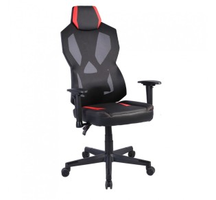 STORM ΠΟΛΥΘΡΟΝΑ GAMING ΓΡΑΦΕΙΟΥ ΜΑΥΡΟ ΚΟΚΚΙΝΟ 50x73xH135cm 2