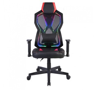 STORM ΠΟΛΥΘΡΟΝΑ GAMING ΓΡΑΦΕΙΟΥ ΜΑΥΡΟ ΚΟΚΚΙΝΟ 50x73xH135cm
