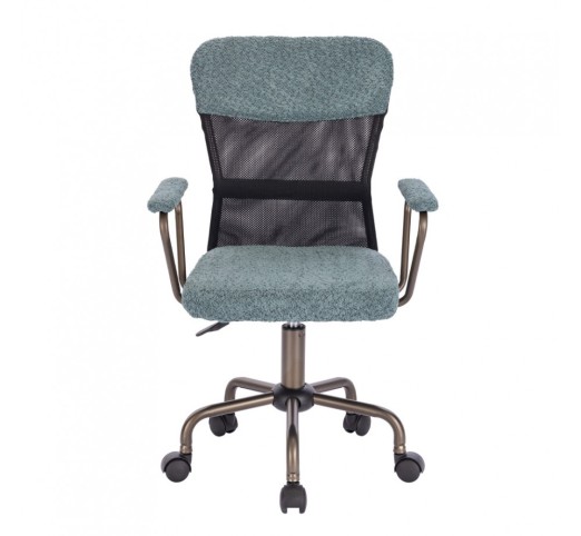 BELL CHAIR OFFICE MINT GUNMETAL 54x52xH92cm