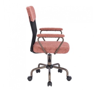 BELL CHAIR OFFICE PUCE GUNMETAL 54x52xH92cm