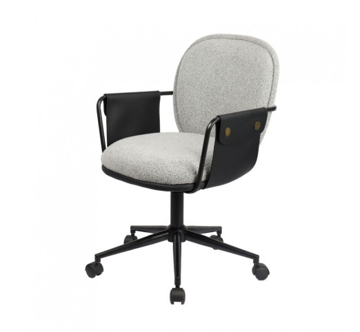 POST CHAIR OFFICE GREY BLACK 55x59xH93cm
