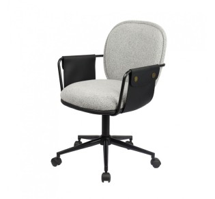 POST CHAIR OFFICE GREY BLACK 55x59xH93cm