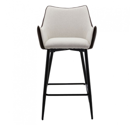 MALONE ΣΚΑΜΠΩ BAR ΓΚΡΙ ΑΝΟΙΧΤΟ ΚΑΦΕ ΣΚΟΥΡΟ 38x51xH96cm