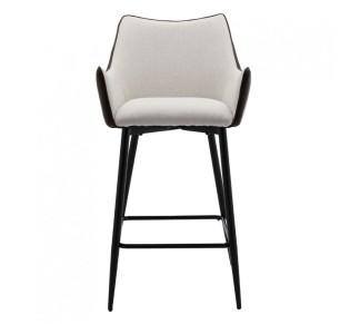 MALONE ΣΚΑΜΠΩ BAR ΓΚΡΙ ΑΝΟΙΧΤΟ ΚΑΦΕ ΣΚΟΥΡΟ 38x51xH96cm