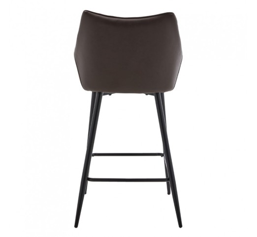 MALONE STOOL BAR GREY LIGHT BROWN DARK 38x51x96cm
