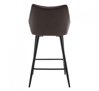MALONE ΣΚΑΜΠΩ BAR ΓΚΡΙ ΑΝΟΙΧΤΟ ΚΑΦΕ ΣΚΟΥΡΟ 38x51xH96cm