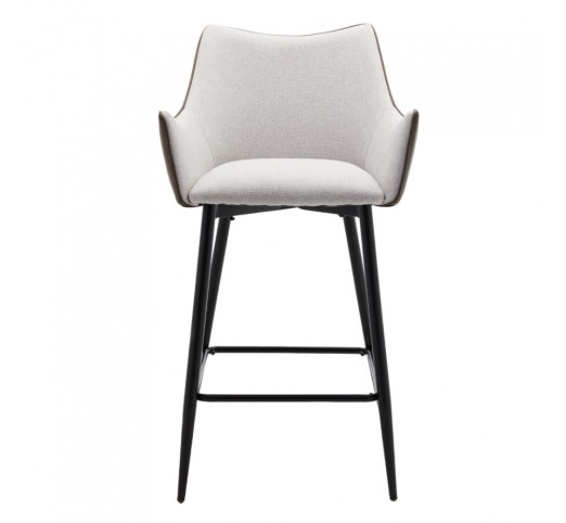 MALONE STOOL BAR BEIGE OLIVE GREEN 38x51x96cm