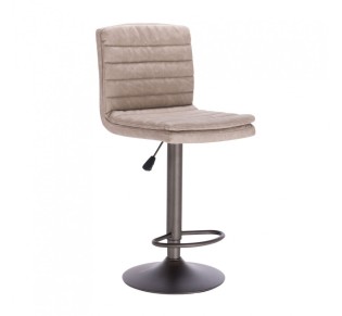 BRAS STOOL BAR BROWN GUNMETAL 41x50xH117cm