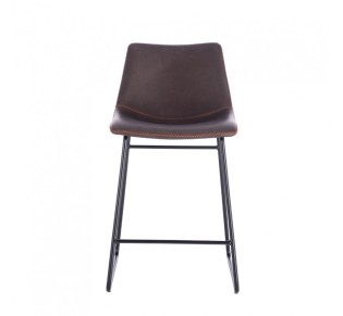 NUEVO ΣΚΑΜΠΩ BAR ΚΑΦΕ ANTIQUE WASHED ΜΑΥΡΟ 46x57,5xH89cm