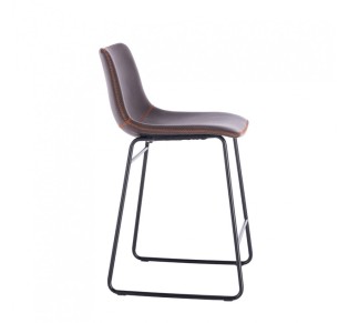 NUEVO STOOL BAR BROWN ANTIQUE WASHED BLACK 46x57,5xH89cm