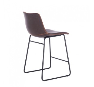 NUEVO STOOL BAR BROWN ANTIQUE WASHED BLACK 46x57,5xH89cm