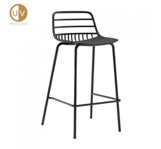 CANDY STOOL BLACK 44x40xH88cm