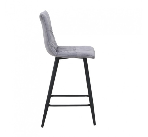 LINEA STOOL BAR GREY SILVER 42x51xH84cm