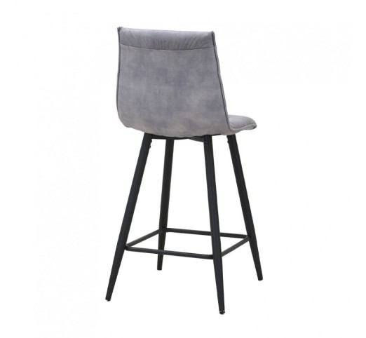 LINEA STOOL BAR GREY SILVER 42x51xH84cm