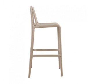 POLLY ΣΚΑΜΠΟ BAR ΓΚΡΙ ΑΝΟΙΧΤΟ 41x47xH100,5cm