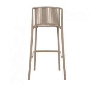 POLLY STOOL BAR GREY LIGHT 41x47xH100,5cm