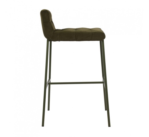 MERLO STOOL BAR OLIVE GREEN 49x50xH88cm