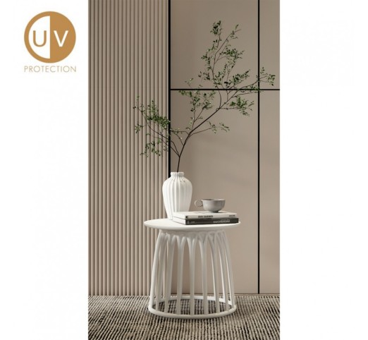 BASKET COFFEE TABLE ΛΕΥΚΟ 49,5x49,5xH44cm