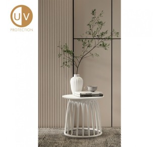 BASKET COFFEE TABLE WHITE 49,5x49,5xH44cm