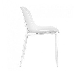 LIGNA ΚΑΡΕΚΛΑ ΛΕΥΚΟ 55,5x48xH80cm