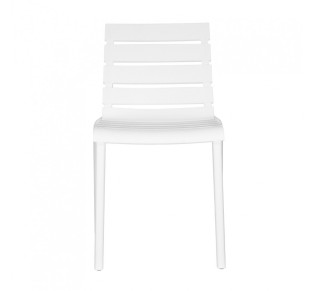 HORIZONTAL CHAIR WHITE 42x54,5xH78cm