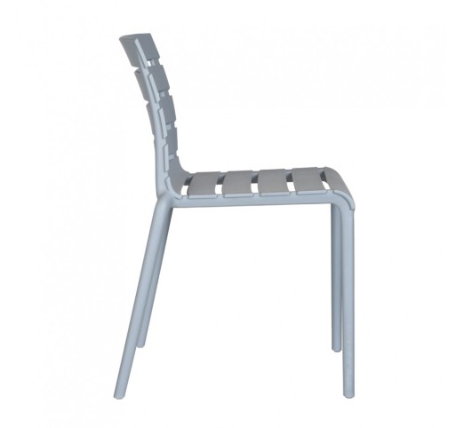 HORIZONTAL CHAIR GREY 42x54,5xH78cm