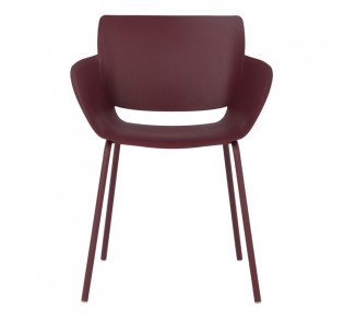 SEDIA ΠΟΛΥΘΡΟΝΑ MADDER BROWN 58x52xH79,5cm 2