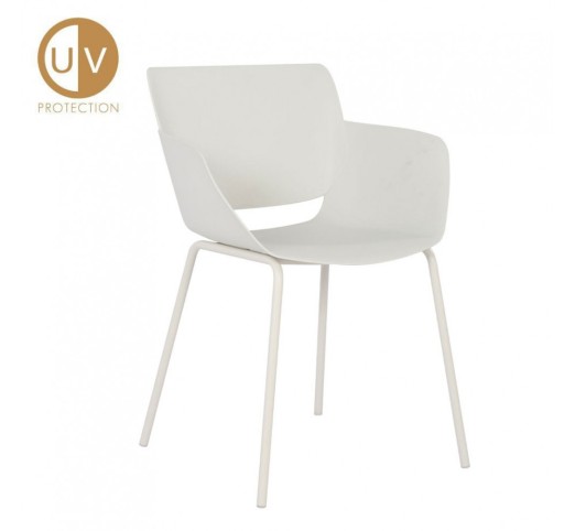 SEDIA CHAIR OFF WHITE 58x52xH79,5cm