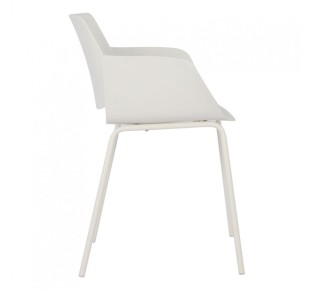 SEDIA ΠΟΛΥΘΡΟΝΑ OFF WHITE 58x52xH79,5cm