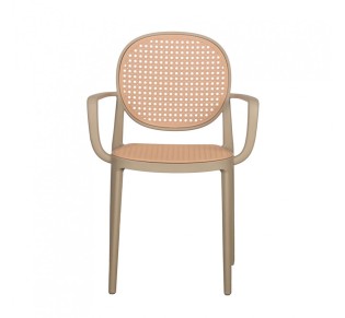 RATTI ARMCHAIR LATTE NATURAL 57x51xH84cm