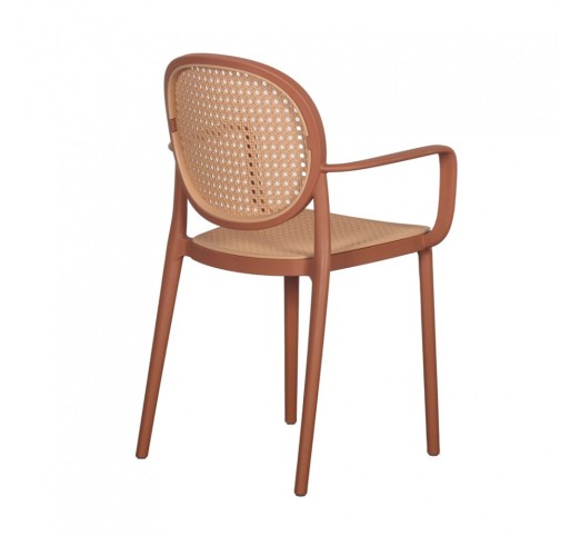 RATTI ΠΟΛΥΘΡΟΝΑ TERRACOTTA ΦΥΣΙΚΟ 57x51xH84cm