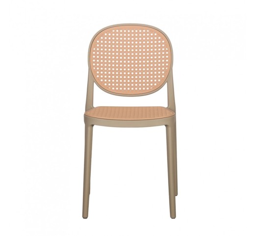 RATTI CHAIR LATTE NATURAL 41,5x52xH84cm