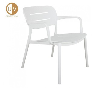 ZURICH ARMCHAIR WHITE 65x65xH76cm