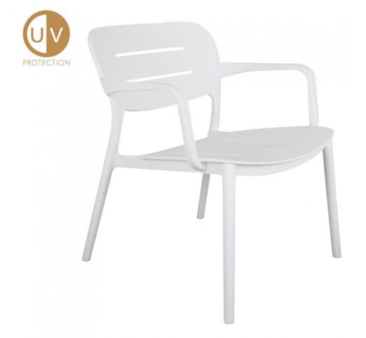 ZURICH ARMCHAIR WHITE 65x65xH76cm