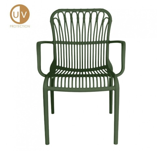 JAKARTA ARMCHAIR GREEN DARK 61x65xH87cm