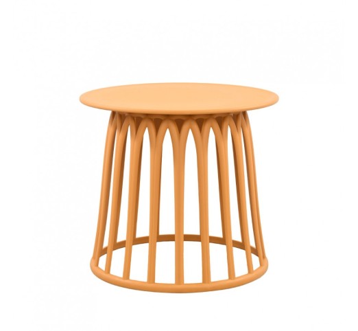 BASKET COFFEE TABLE MUSTARD 49,5x49,5xH44cm