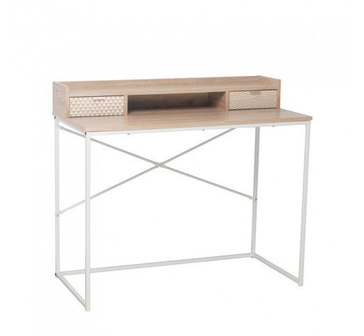 NAK ΓΡΑΦΕΙΟ 2ΣΥΡΤΑΡΙΑ SONOMA ΜΕ PATTERN 100x50xH88,5cm