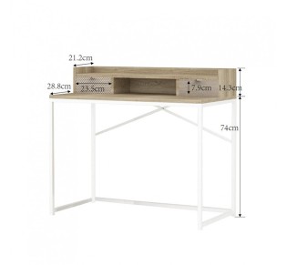 NAK ΓΡΑΦΕΙΟ 2ΣΥΡΤΑΡΙΑ SONOMA ΜΕ PATTERN 100x50xH88,5cm