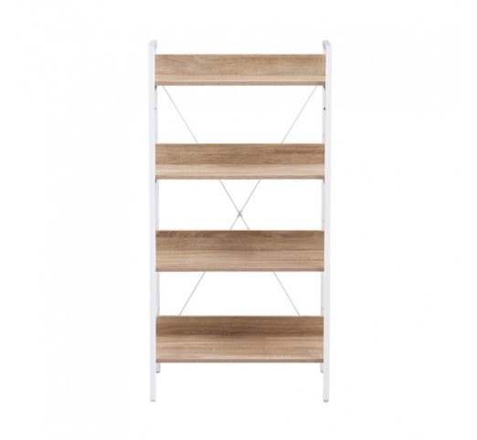 ONE STEP UP ΒΙΒΛΙΟΘΗΚΗ 4ΡΑΦΙΑ SONOMA ΛΕΥΚΟ 60x35xH117cm