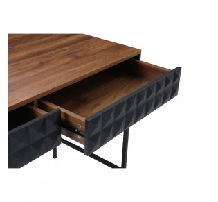 ZUMA DESK WALNUT BLACK 110,5x54xH76cm