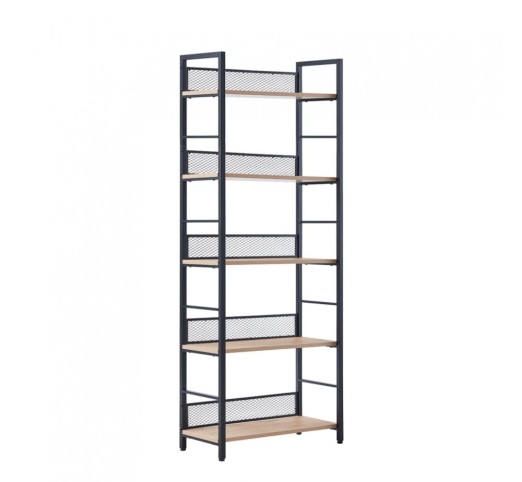 NEST BOOKCASE MELAMINE NATURAL BLACK E1 PRC