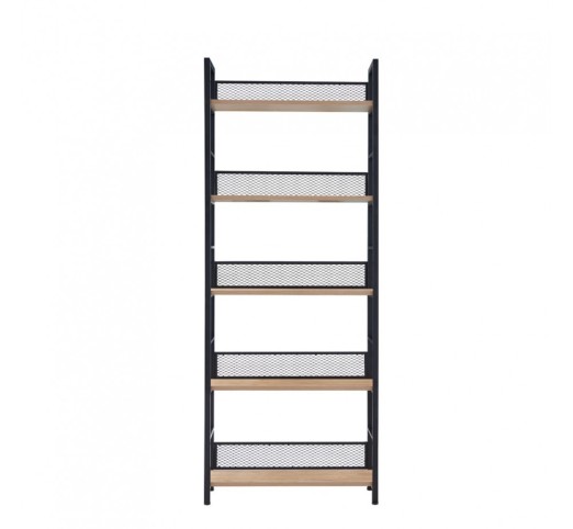 NEST BOOKCASE MELAMINE NATURAL BLACK E1 PRC
