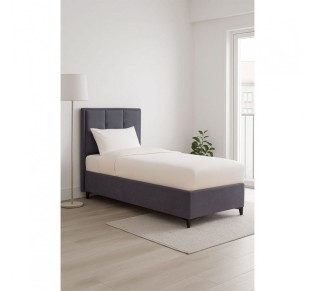 PIANO BED WITH STORAGE (FOR MATTRESS 90x200cm) GREY 07-780 97x207xH115cm