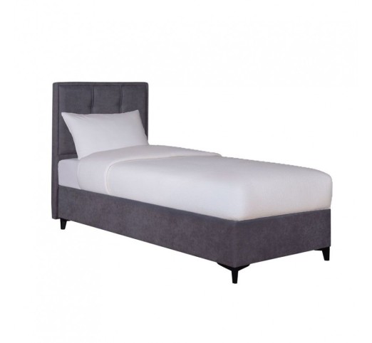 PIANO BED WITH STORAGE (FOR MATTRESS 90x200cm) GREY 07-780 97x207xH115cm