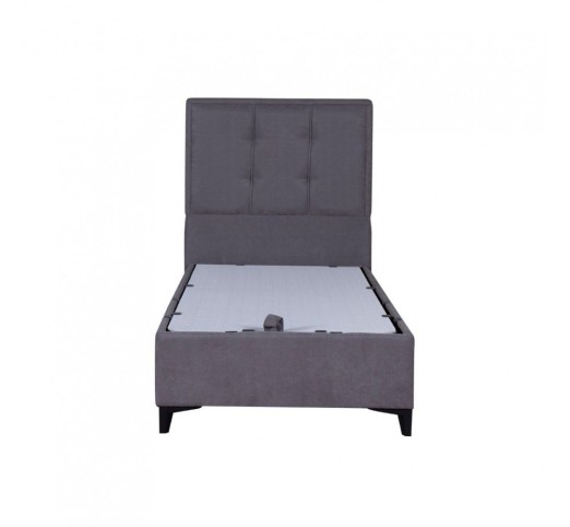 PIANO BED WITH STORAGE (FOR MATTRESS 90x200cm) GREY 07-780 97x207xH115cm