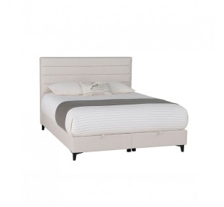 UTOPIA ΚΡΕΒΑΤΙ ΜΕ ΑΠΟΘΗΚ. ΧΩΡΟ ΚΑΙ ΣΤΡΩΜΑ WHITE SMOOTH 06-900 207x160xH115cm