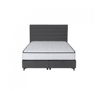 UTOPIA BED WITH STORAGE AND MATTRESS GREY 34-900 207x160xH115cm