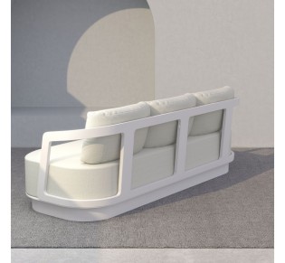 TORRE ΣΑΛΟΝΙ SET 1+2+2 OFF WHITE 198x81xH66cm