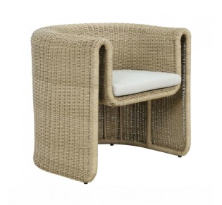 NADINE ARMCHAIR WITH ARM WHITE 69x72xH72cm